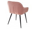 Стул BREEZE BLUVEL-52 PINK/ черный каркас, велюр в Ростове-на-Дону