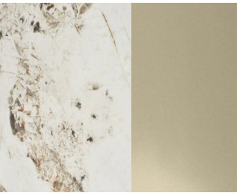 Стол CORNER 120 GLOSS LUXURY PANDORA SOLID CERAMIC / шампань, ®DISAUR