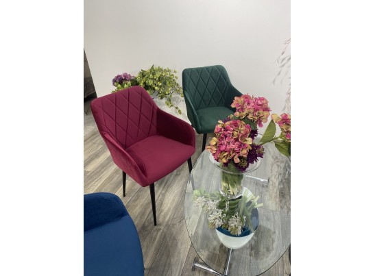 Стул BRANDY-X ЗЕЛЕНЫЙ #19, велюр / черный каркас в Ростове-на-Дону