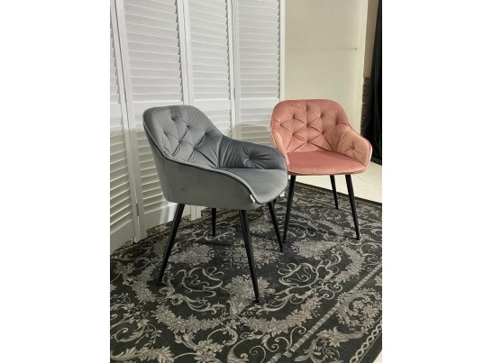 Стул BREEZE BLUVEL-52 PINK/ черный каркас, велюр в Ростове-на-Дону