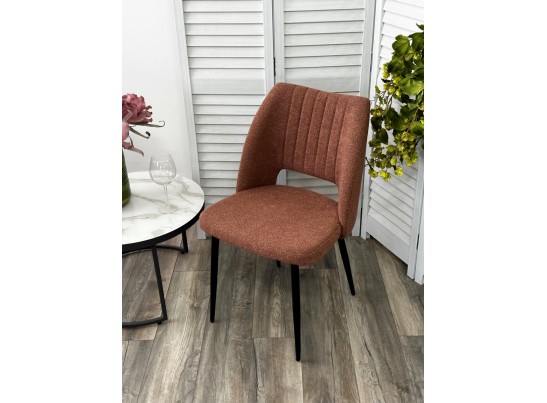 Стул LONDON UF995-05 карамельный, букле / черный каркас / Товарный знак DISAUR в Ростове-на-Дону