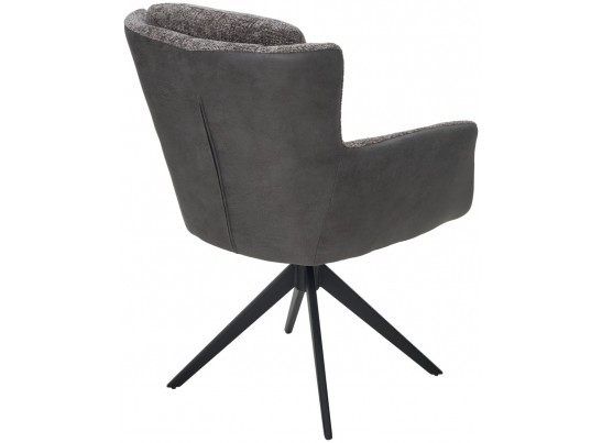 Стул GARLAND 360 град. поворот. HAGA-16 Серый, ткань/ GINO-457 Серый, ткань/ Черный, ®DISAUR