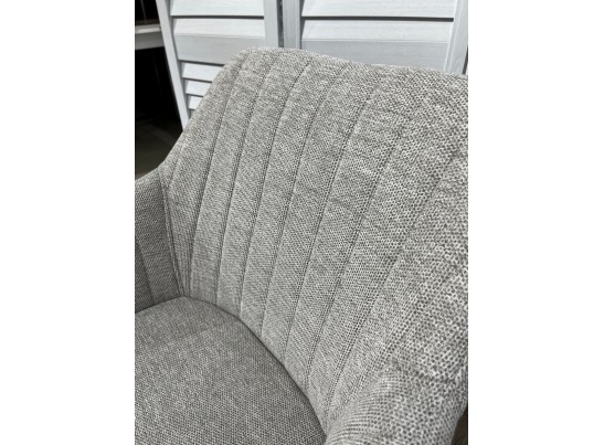 Стул BRANDY WZ2042-19 галечный серый фактурный велюр/ белый каркас в Ростове-на-Дону