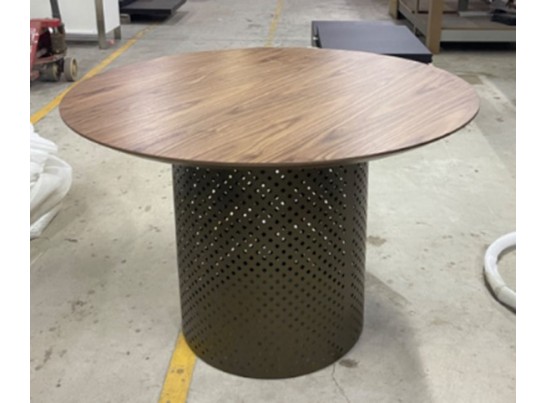 Стол RAFAEL 120 Орех 3001 МДФ / Бронза, ®DISAUR в Ростове-на-Дону