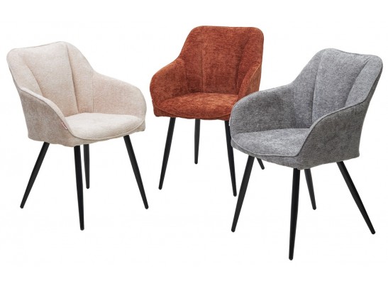 Стул REFLET 3018-09 терракотовый, шенилл / черный каркас, ®DISAUR в Ростове-на-Дону