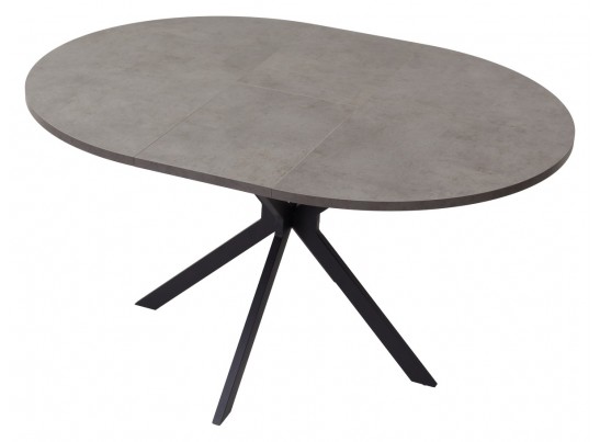 Стол ВЕГА D110 раскладной Бетон Чикаго темно-серый/ черный каркас БЕЗ НДС в Ростове-на-Дону
