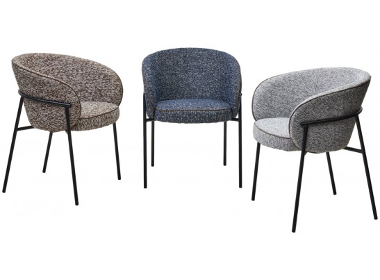 Стул GUST цвет светло-серый TOPIC 451 / черный каркас / Товарный знак DISAUR в Ростове-на-Дону