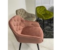 Стул BREEZE BLUVEL-52 PINK/ черный каркас, велюр в Ростове-на-Дону