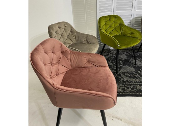 Стул BREEZE BLUVEL-52 PINK/ черный каркас, велюр в Ростове-на-Дону