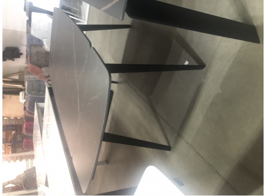 Стол ELIOT 120 MATT BLACK MARBLE SINTERED STONE/ BLACK в Ростове-на-Дону Стол ELIOT 120 MATT BLACK MARBLE SINTERED STONE/ BLACK в Ростове-на-Дону