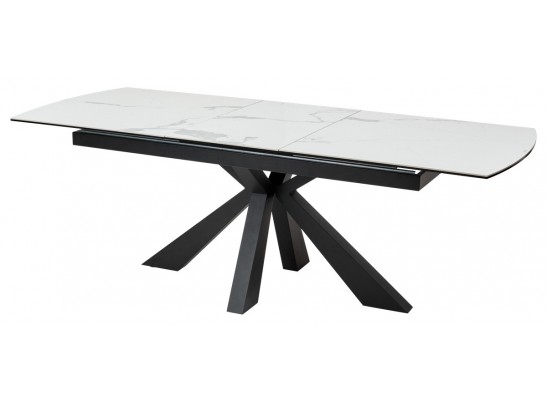 Стол ROVIGO 170 HIGH GLOSS STATUARIO Белый мрамор глянцевый, керамика/ черный каркас в Ростове-на-Дону Стол ROVIGO 170 HIGH GLOSS STATUARIO Белый мрамор глянцевый, керамика/ черный каркас в Ростове-на-Дону