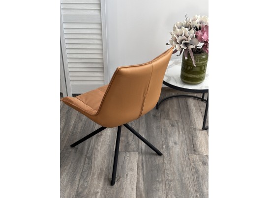 Стул ОСЛО Atmocfera 240 Оранжевый / Orakul 542 Оранжевый / Черный каркас в Ростове-на-Дону