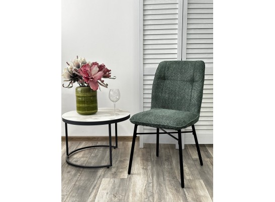 Стул COMO UF998-11 малахит, букле / черный каркас / Товарный знак DISAUR в Ростове-на-Дону