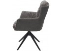 Стул GARLAND 360 град. поворот. HAGA-16 Серый, ткань/ GINO-457 Серый, ткань/ Черный, ®DISAUR