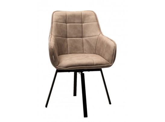 Стул MAVERICK 360 град. поворот. HK007-04 Латте, искусственная замша / черный каркас, в Ростове-на-Дону