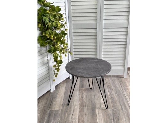 Журнальный столик ОСТИН Мрамор темно-серый / черный каркас в Ростове-на-Дону