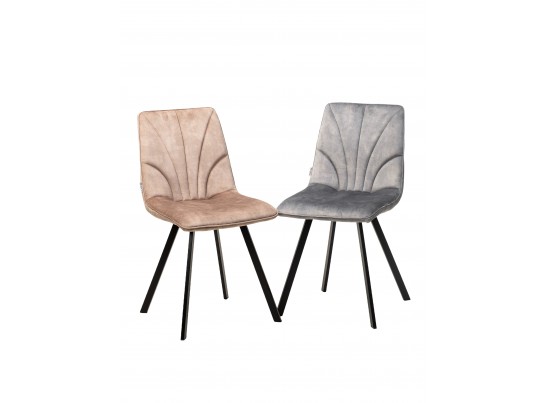 Стул ARFA UF912-10B античный бежевый, велюр без "пальчикового" эффекта/ черный каркас, ®DISAUR в Ростове-на-Дону