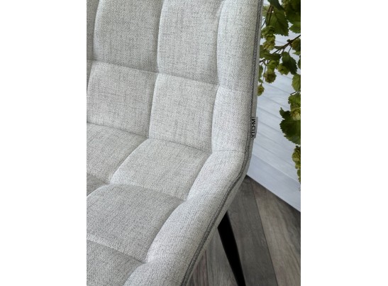 Стул CHIC HE622-20/ HE622-22 светло-серый, ткань/ черный каркас в Ростове-на-Дону