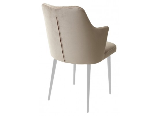 Стул HERMAN ЛАТТЕ #25, велюр / белый каркас в Ростове-на-Дону