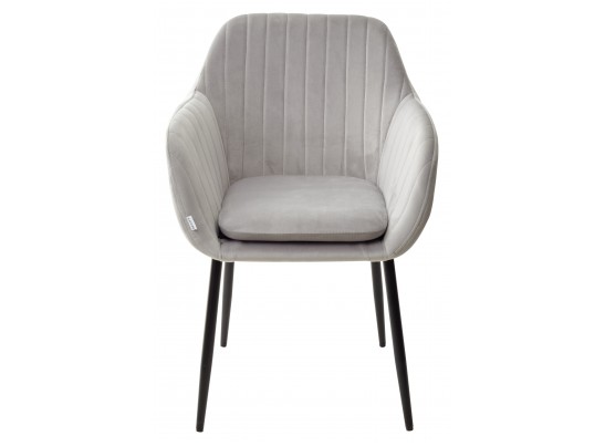 Стул ALABAMA BLUVEL-03 LIGHT GREY, велюр / черный каркас в Ростове-на-Дону