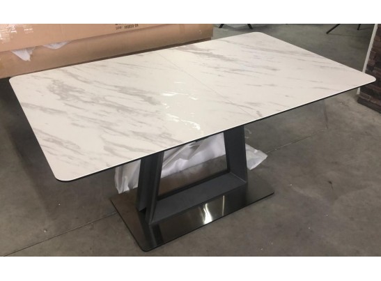 Стол OSVALD 160 MARBLES KL-99 Белый мрамор, итальянская керамика в Ростове-на-Дону