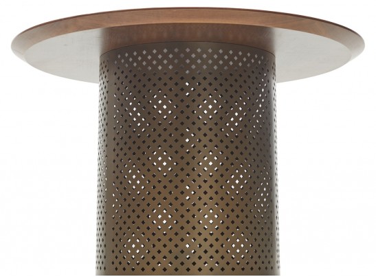 Стол RAFAEL 120 Орех 3001 МДФ / Бронза, ®DISAUR в Ростове-на-Дону