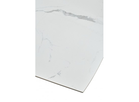 Стол ROVIGO 170 HIGH GLOSS STATUARIO Белый мрамор глянцевый, керамика/ черный каркас в Ростове-на-Дону Стол ROVIGO 170 HIGH GLOSS STATUARIO Белый мрамор глянцевый, керамика/ черный каркас в Ростове-на-Дону