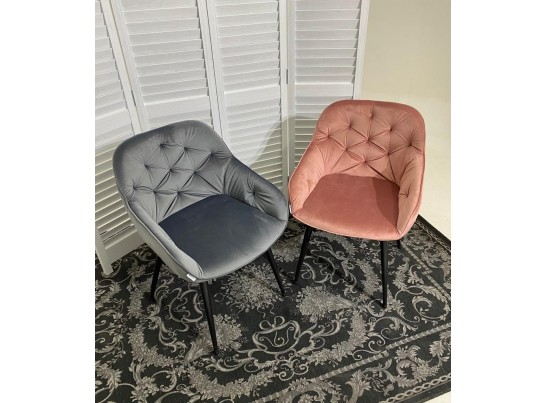 Стул BREEZE BLUVEL-52 PINK/ черный каркас, велюр в Ростове-на-Дону