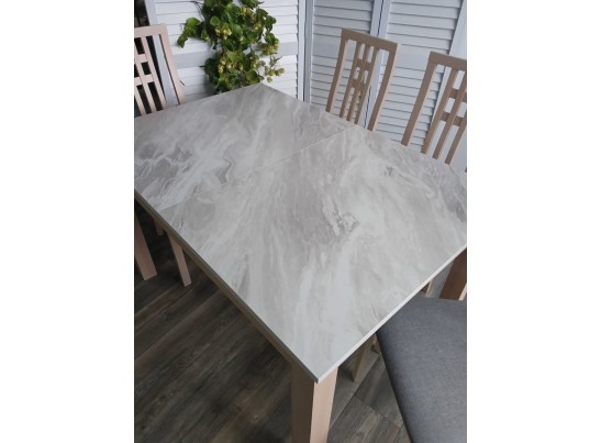 Стол TME-6931 MBH SWEDEN белый мрамор / MILKY WHITE M-City в Ростове-на-Дону