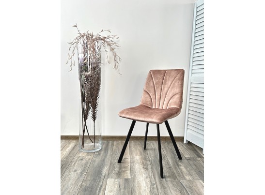 Стул ARFA UF912-10B античный бежевый, велюр без "пальчикового" эффекта/ черный каркас, ®DISAUR в Ростове-на-Дону