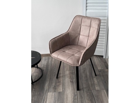 Стул MAVERICK 360 град. поворот. HK007-04 Латте, искусственная замша / черный каркас, в Ростове-на-Дону