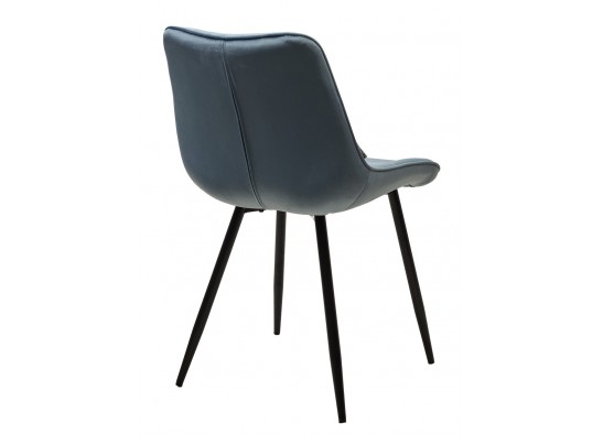 Стул MIAMI G062-43 пудровый голубой, велюр/ черный каркас в Ростове-на-Дону