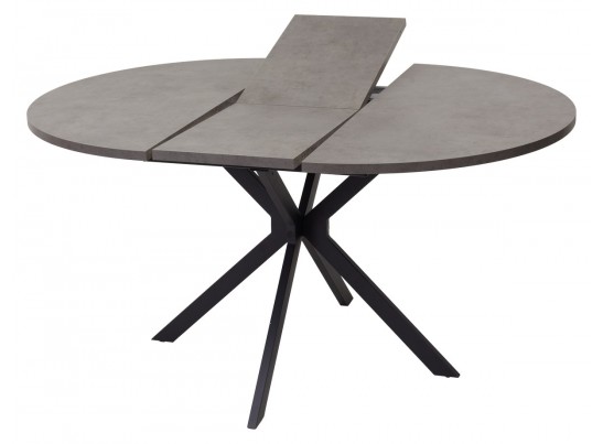 Стол ВЕГА D110 раскладной Бетон Чикаго темно-серый/ черный каркас БЕЗ НДС в Ростове-на-Дону