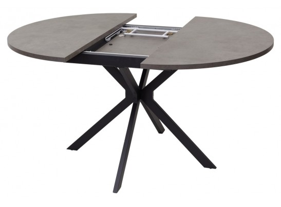 Стол ВЕГА D110 раскладной Бетон Чикаго темно-серый/ черный каркас БЕЗ НДС в Ростове-на-Дону