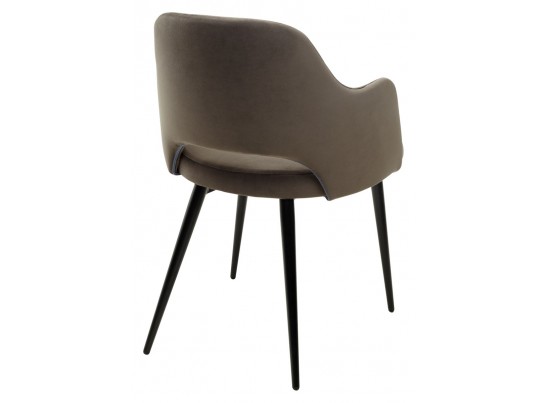 Стул FANTINE-LA ГРАФИТ #14, велюр / черный каркас в Ростове-на-Дону