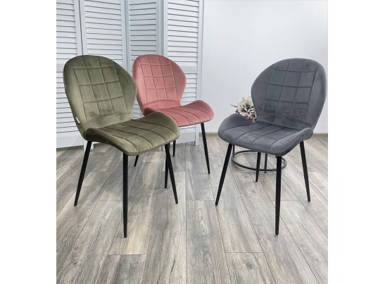 Стул FLOWER BLUVEL-77 ASH GREEN, велюр в Ростове-на-Дону