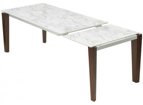 Стол ESMIR 160 MATTE ARABESCATO SOLID CERAMIC/ орех, ®DISAUR Стол ESMIR 160 MATTE ARABESCATO SOLID CERAMIC/ орех, ®DISAUR