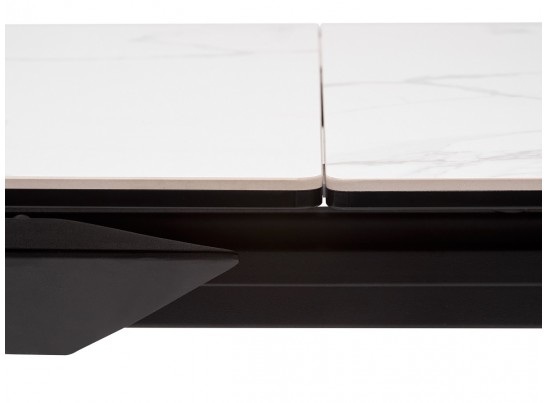 Стол CREMONA 140 MATTE STATUARIO Белый мрамор матовый, керамика/ черный каркас, ®DISAUR в Ростове-на-Дону Стол CREMONA 140 MATTE STATUARIO Белый мрамор матовый, керамика/ черный каркас, ®DISAUR в Ростове-на-Дону