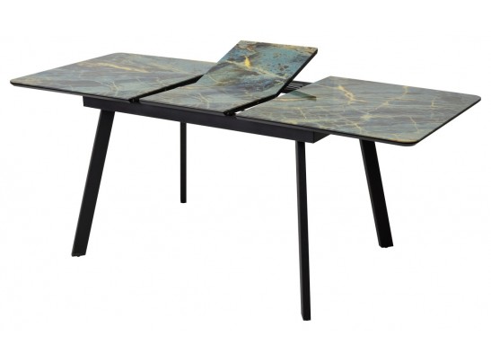 Стол АРУБА 140 ШТОРМ, стекло / ЧЕРНЫЙ в Ростове-на-Дону