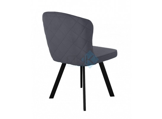 Стул MODE 360 град. поворот. B28 Темно-серый, велюр / черный каркас, в Ростове-на-Дону