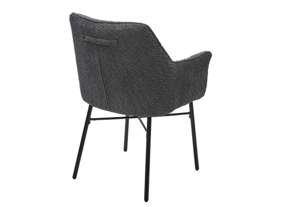 Стул AGIRA UF998-16 темно-серый, букле / черн. каркас / Товарный знак DISAUR в Ростове-на-Дону