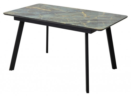 Стол АРУБА 140 ШТОРМ, стекло / ЧЕРНЫЙ в Ростове-на-Дону