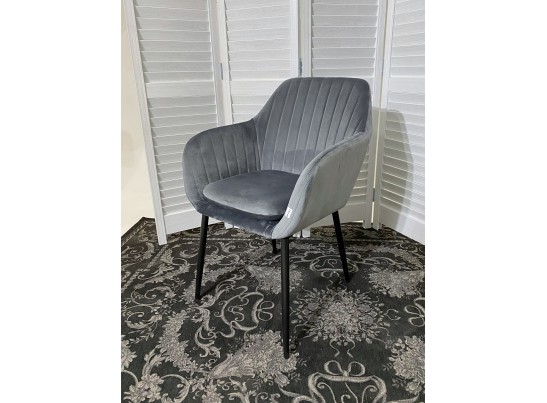 Стул ALABAMA BLUVEL-14 GREY, велюр / черный каркас в Ростове-на-Дону