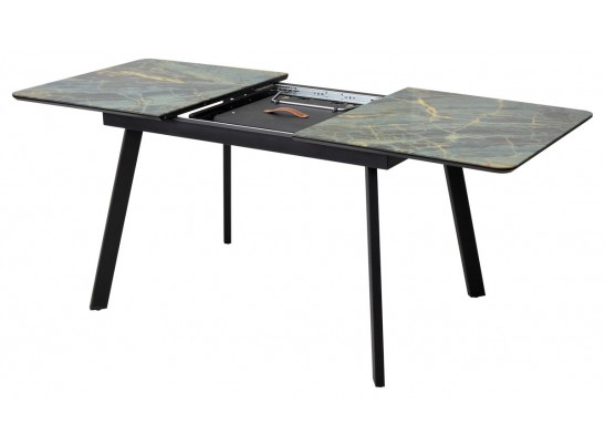 Стол АРУБА 140 ШТОРМ, стекло / ЧЕРНЫЙ в Ростове-на-Дону