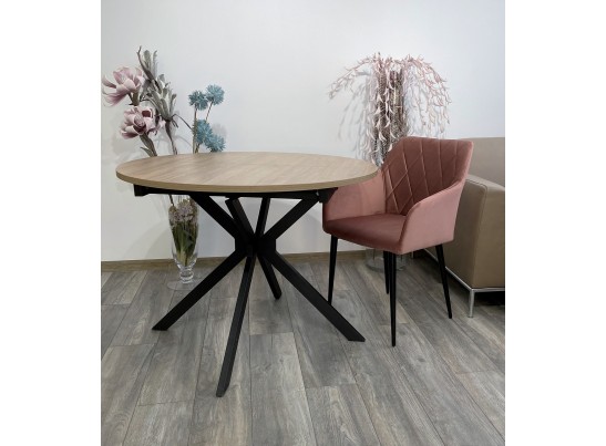 Стул BRANDY-X РОЗОВЫЙ #15, велюр / черный каркас в Ростове-на-Дону