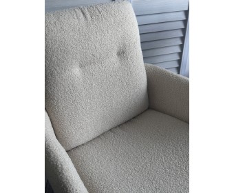 Стул DAREM Белый букле Davis now or never -03 / черный каркас, ®DISAUR