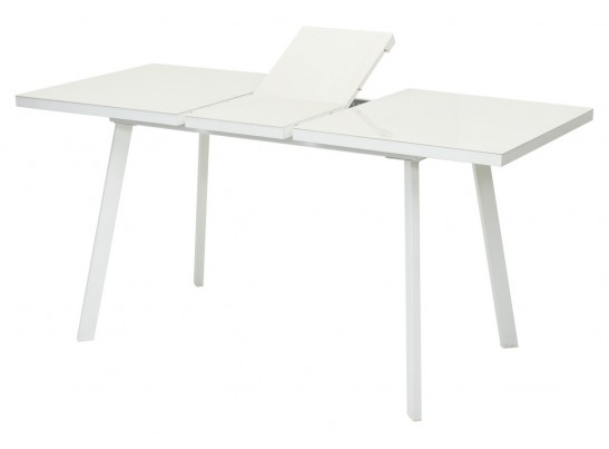 Стол ФИН 120 Латте, стекло/Белый каркас в Ростове-на-Дону