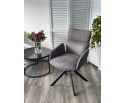 Стул TRIS 360 град. поворот с возвратом, Davis Nowo 92 серый, букле /Point 90 серый/ Черный, ®DISAUR в Ростове-на-Дону