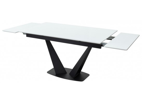 Стол Ниагара 160 Белый, стекло / черный каркас БЕЗ НДС в Ростове-на-Дону