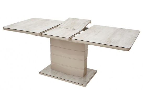 Стол ALTA 140 BEIGE/ CAPPUCINO глазурованное стекло в Ростове-на-Дону